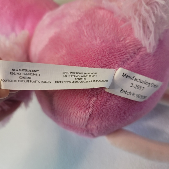 Pink Flamingo Plush The Petting Zoo 12" inch 2017 shelf sitting Stuffed Animal - Picture 4 of 12